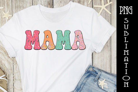 Download Retro Flower Mama PNG Sublimation File - Sublimation Collection