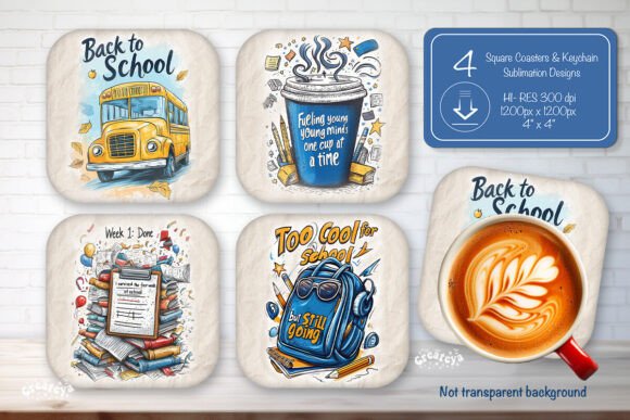 Download Funny Teacher Square Coaster Sublimation - Sublimation Collection