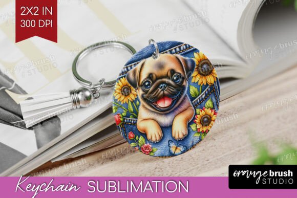 Download Dog in Pocket Keychain PNG Sublimation - Sublimation Collection