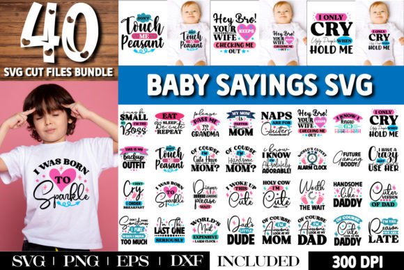 Download Baby Sayings Bundle, 40 Baby SVG Bundle - Baby svg bundle Collection