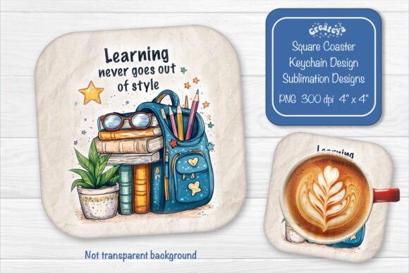 Download Funny Teacher Square Coaster Sublimation - Sublimation Collection