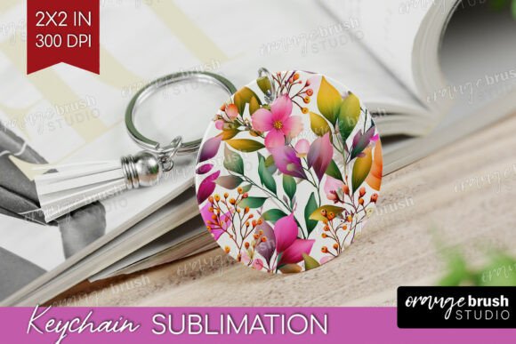 Download 3D Flowers Keychain PNG Sublimation - Sublimation Collection