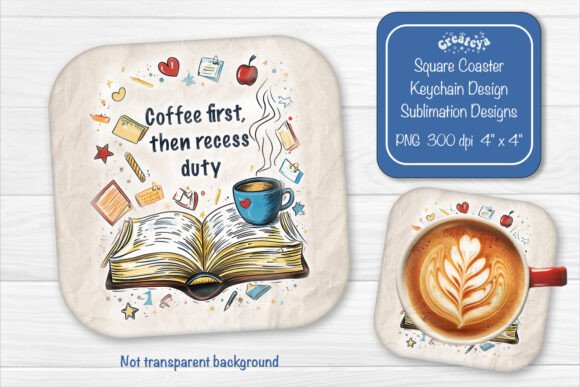 Download Funny Teacher Square Coaster Sublimation - Sublimation Collection