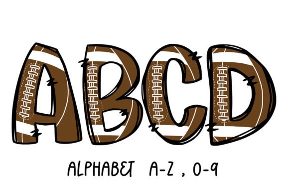 Download Football Alphabet Doodle Sublimation - Sublimation Collection