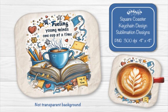 Download Funny Teacher Square Coaster Sublimation - Sublimation Collection